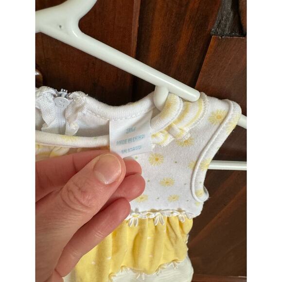 Vintage Hartstrings cotton sleeveless dress attached bloomer 3 months - Picture 5 of 5